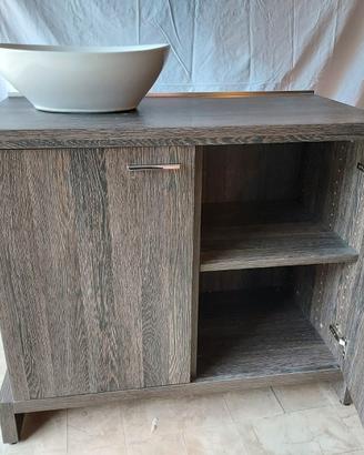 base vismara con lavabo in ceramica 90 cm