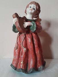 Statua Angelo con Arpa – Decorazione Natalizia/Vin