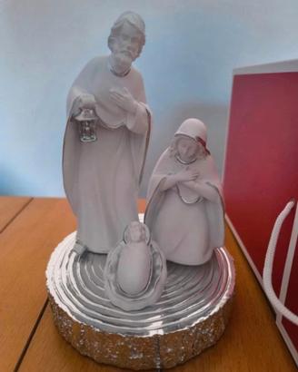 Presepe moderno Bagutta Natale bianco – Sacra Fami