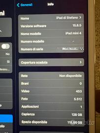 Ipad 4 mini wi-fi +Sim 128gb