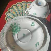 Trio da the Nanking Bouquet Verde Herend