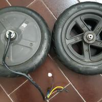 Motore e ruota posteriore monopattino 