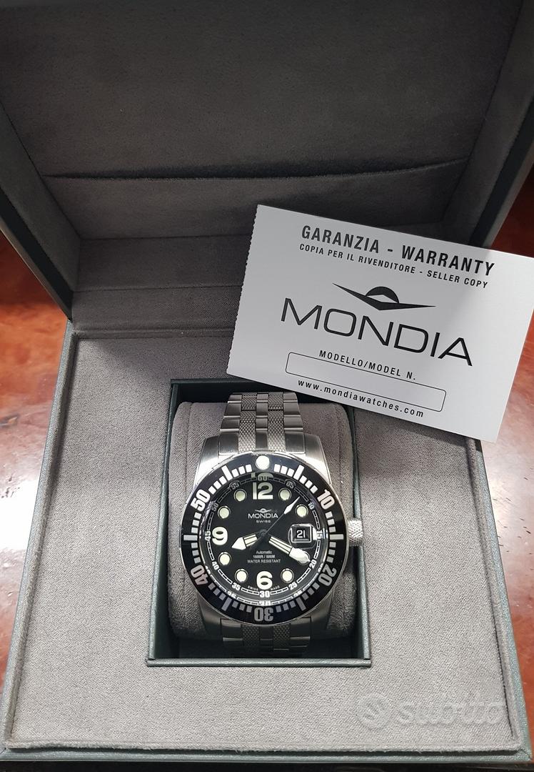 MONDIA DIVER 500 MT. AUTOMATIC ETA 2824 Abbigliamento e Accessori In vendita a Bari