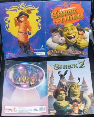 Set Album figurine vintage Shrek 2,3 film stickers