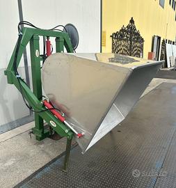 Benna caricatrice ribaltabile - caricatore inox