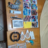 Console Nintendo Wii bianca  + 10 giochi accessori