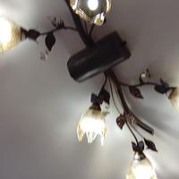 Lampadari color bronco per soffitto, artigianali.
