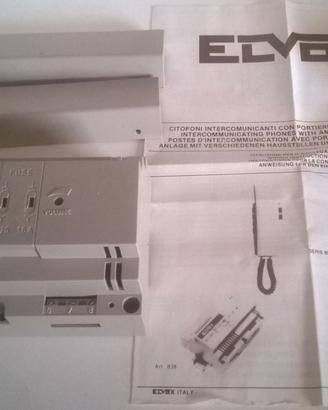 Vintage Elvox Alimentatore M 838 + 3 Citofoni 0810