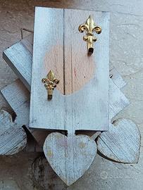 Appendi Chiavi Fatti in Legno - 4 Pezzi
