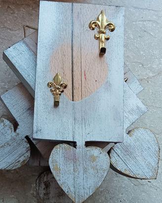Appendi Chiavi Fatti in Legno - 4 Pezzi