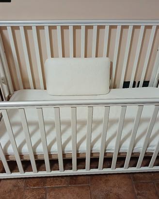 culla pali con materasso e cassetto