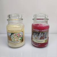 2 Yankee Candle Grandi - Christmas Cookie & Christ