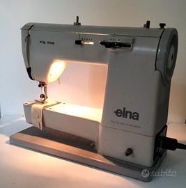 Macchina da cucire vintage Elna Zig Zag anni 60