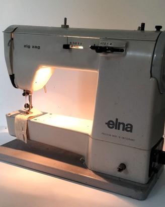Macchina da cucire vintage Elna Zig Zag anni 60