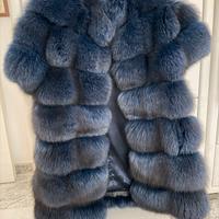 Pelliccia in volpe blu
