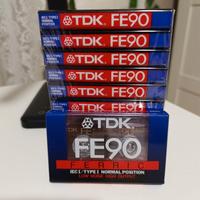 10 Tdk FE 90 FERRIC cassette vergini