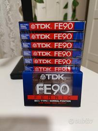 10 Tdk FE 90 FERRIC cassette vergini