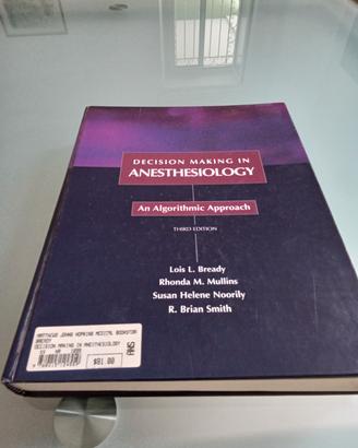 "Decision making in Anesthesiology:an algoritmic..