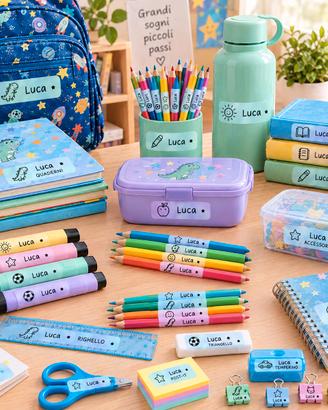 Set 50 Etichette Personalizzabili Scuola Asilo