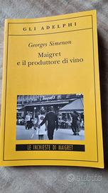 Libro giallo Maigret e il produttore di vino
