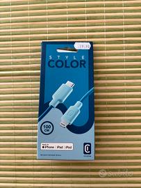 Cellularline Cavo USB-C Lightning 1m Blu