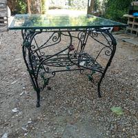 tavolo in ferro battuto 