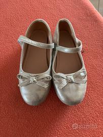 Ballerine n.29 color argento bambina