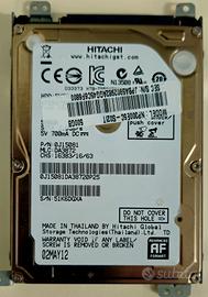 Hard disk sata Hitachi da 2.5" da 500 GB