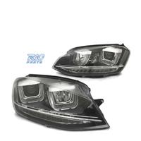 FARI PER VOLKSWAGEN VW GOLF 7 LOOK GTI LED DRL NER