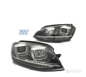 FARI PER VOLKSWAGEN VW GOLF 7 LOOK GTI LED DRL NER