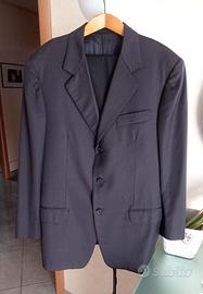 Abito uomo spezzato blu scuro / nero T.48