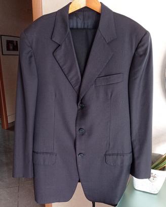 Abito uomo spezzato blu scuro / nero T.48