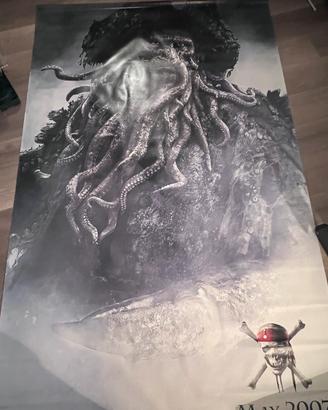 Pirati dei Caraibi Telo Cinema Davy Jones Poster