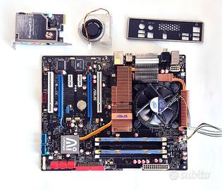 Scheda madre Asus P5E + E8500 + 4 GB