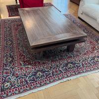 Tavolino basso indiano in legno antico