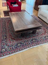 Tavolino basso indiano in legno antico