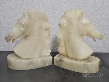 Cavalli in alabastro ferma libri vintage