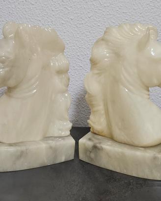 Cavalli in alabastro ferma libri vintage