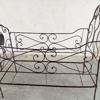 Letto antico ferro forgiato vintage