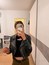 Giubbotto di pelle chiodo - pezzo artigianale