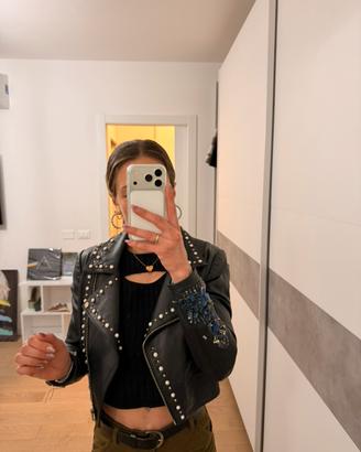 Giubbotto di pelle chiodo - pezzo artigianale