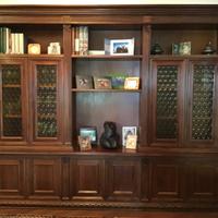 Mobile da salotto in legno noce