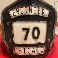 Elmetto in latta vigili del fuoco