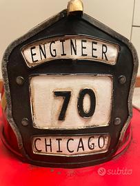 Elmetto in latta vigili del fuoco