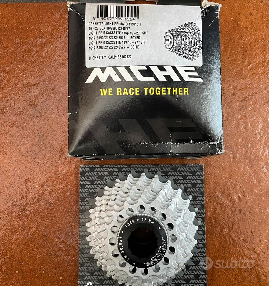 Coppia Mozzi Miche Primato Pista Per Bici A Scatto Fisso &ndash; 32 Fori, Flangia Alta, Colore Argento