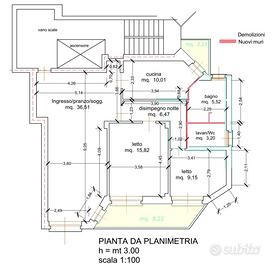 Appartamento quarto piano viale cesare battisti 38