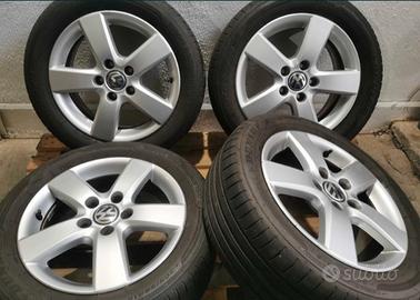 cerchi golf 5 con gomme estive usate  da 16