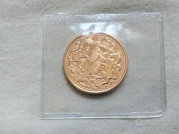 STERLINA IN ORO RE CARLO III ANNO 2022 FDC