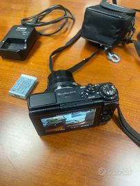 Canon G7X + 2 batterie + custodia
