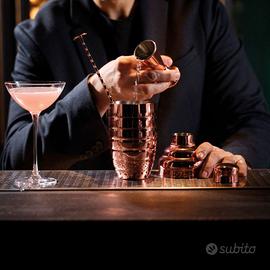 Set cocktail Paderno Mixology 3 pezzi rame